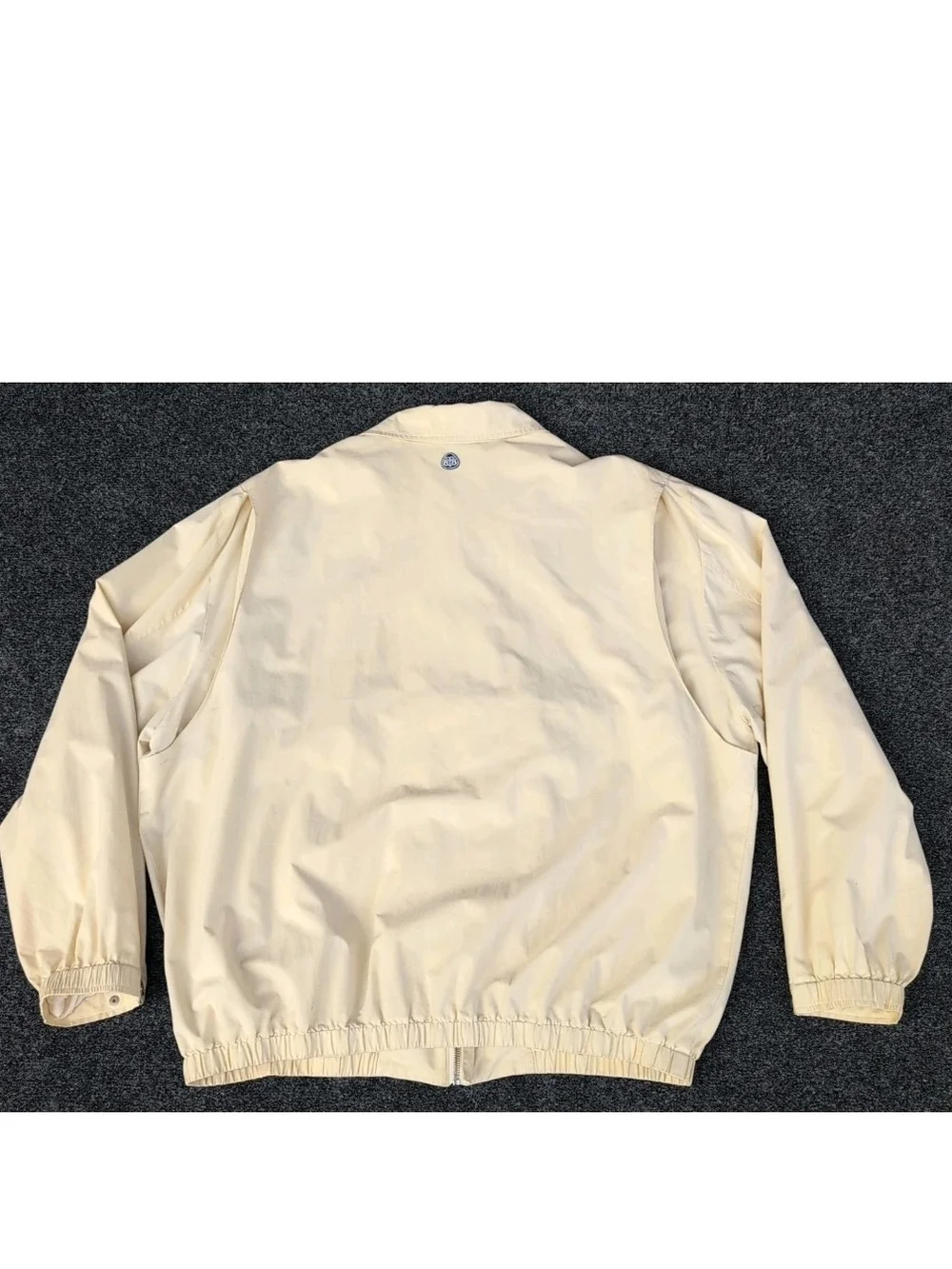 Vtg Brooks Brothers Jacket Mens XXL Silk Beige Country Club Golf Lined Bomber